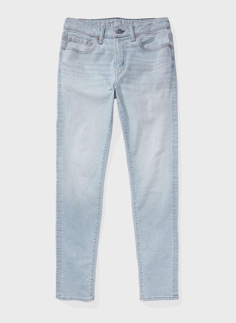 Light Wash Skinny Fit Jeans