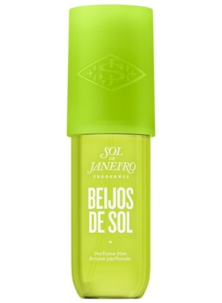 Sol de Janeiro Beijos De Sol Perfume Mist: Tropical Paradise in a Bottle - Long-Lasting, Exotic Fragrance Inspired by Brazilian Sunsets - 90ml