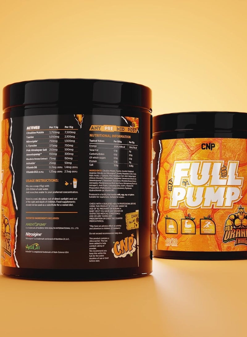 CNP Full Pump Pre-workout 300g Orange Thing Flavor