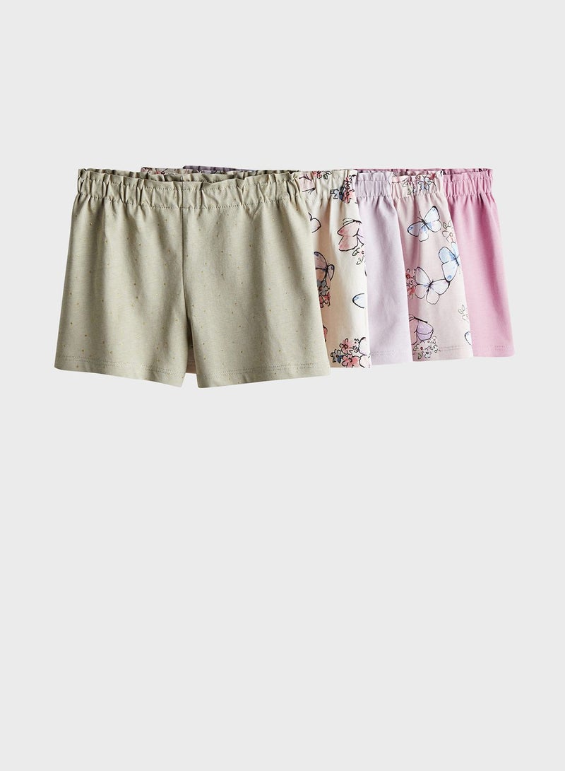 5 Pack Printed Shorts