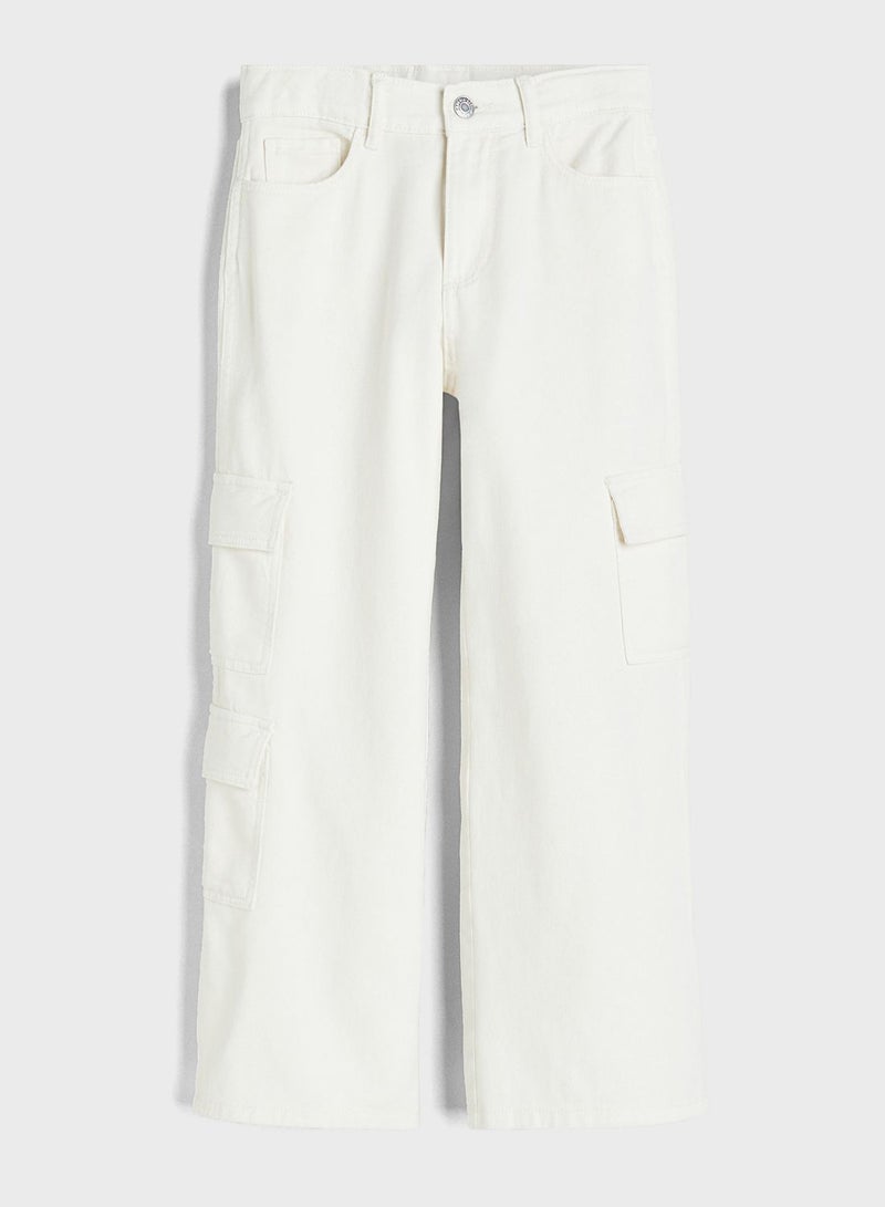 Wide Leg Cargo Jeans