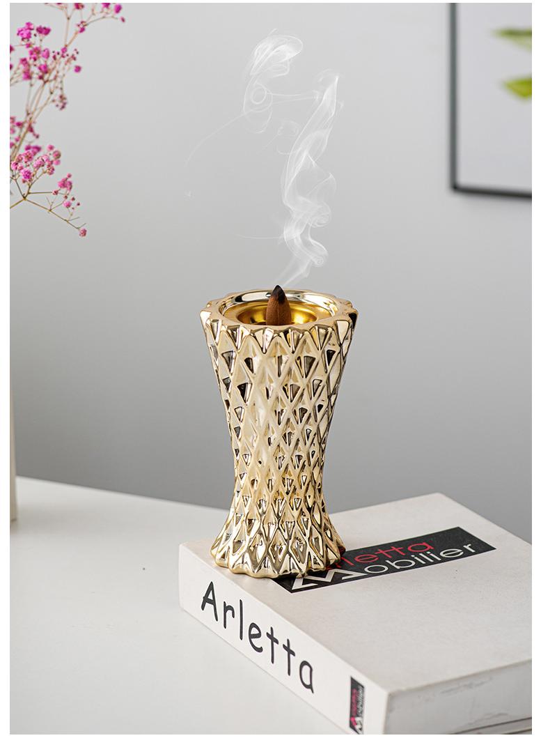 Living Room Decoration Hand Held Ceramic Aromatherapy Burner