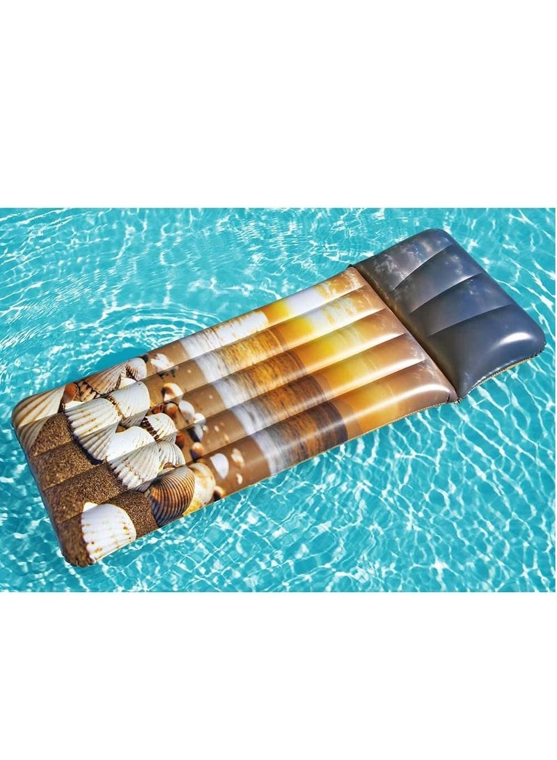 Airmat Beach Seagull View  Inflatable Swimming Ring  Air Mattress 183X71Cm