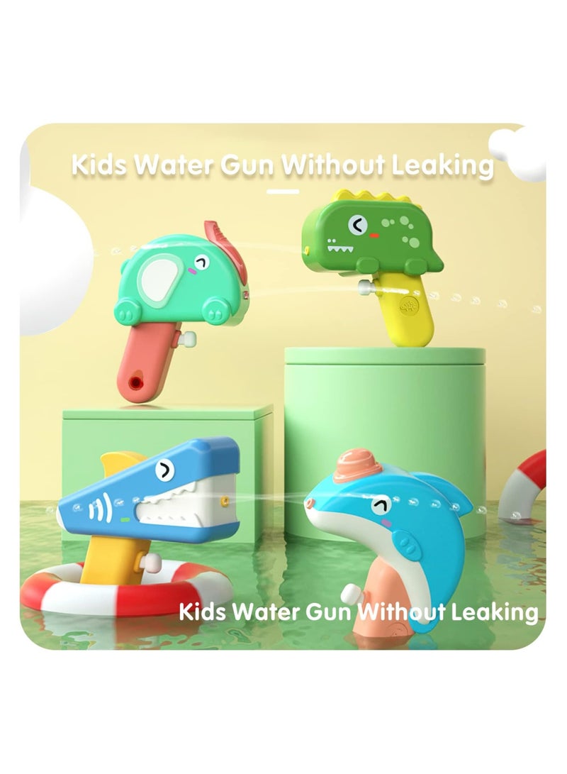 4 Pack Geometric Water Guns with Large Capacity for Kids