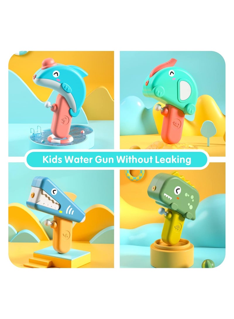 4 Pack Geometric Water Guns with Large Capacity for Kids
