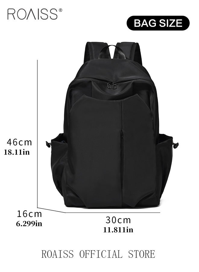 Minimalist Large Capacity Backpack for Men Waterproof Oxford Cloth Travel Sports Bag for Hiking Travelling or Daily Commute Trendy Multifunctional Shoulder Laptop Daypack for Students