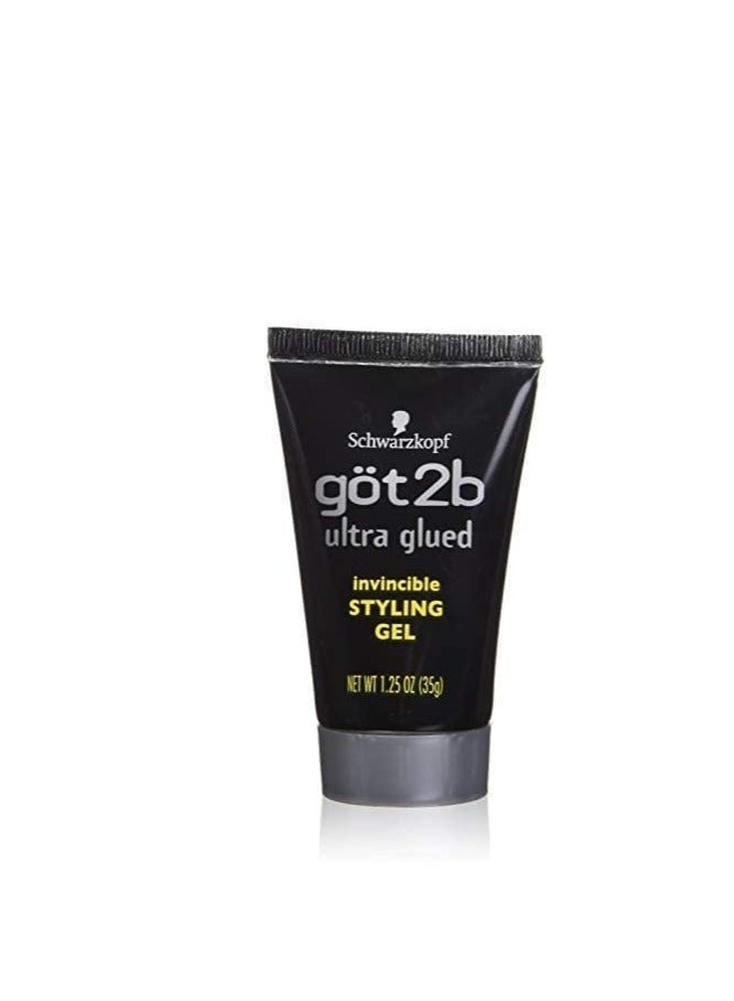 Got 2b Ultra Glued Invincible Styling Gel, 1.25 Ounce (2 Pack) - Packaging may vary