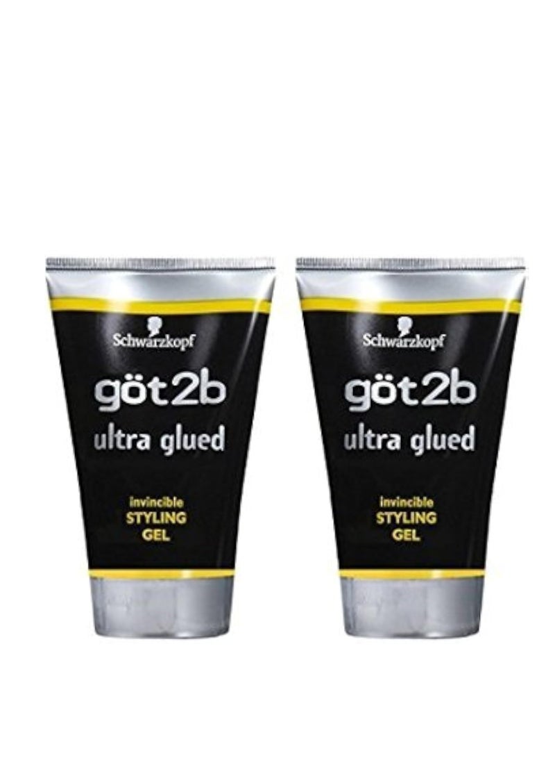 Got 2b Ultra Glued Invincible Styling Gel, 1.25 Ounce (2 Pack) - Packaging may vary