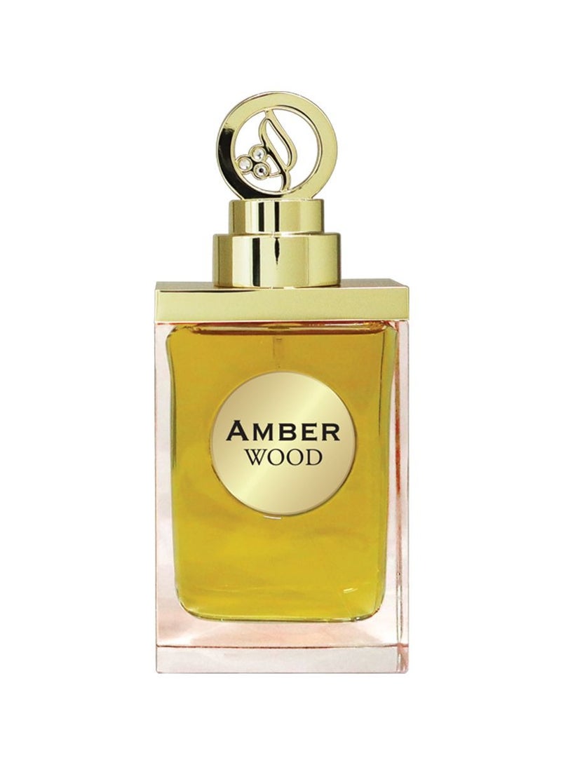 SHAIKH SAEED Amber Wood Unisex Perfume for Men and Women | Luxurious Fragrance with Aromatic, Juniper, Saffron, Lavender, Amber, Sandalwood, | Oud Smoky, and White Musk Notes - 100ml Bottle