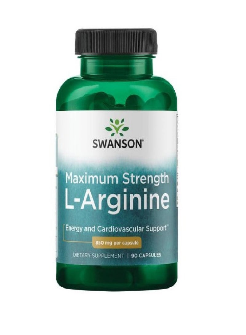 Maximum Strength L-Arginine 850 mg Capsule 90