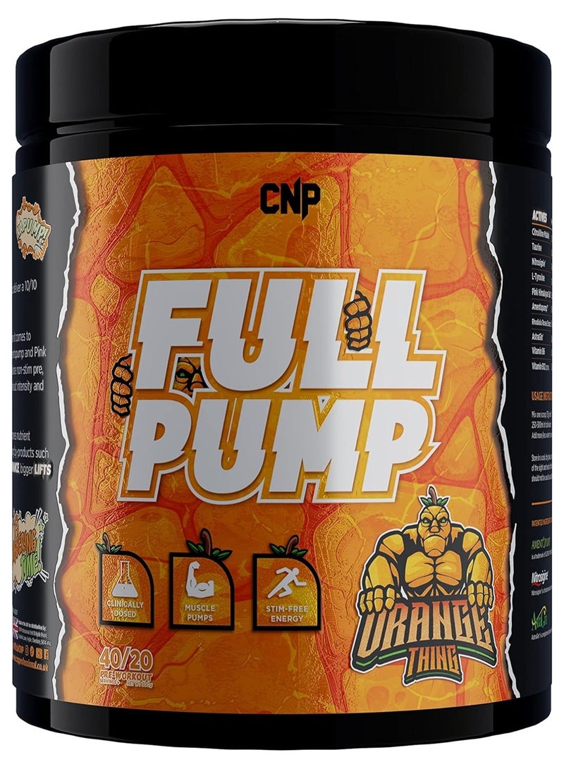 CNP Full Pump Pre-workout 300g Orange Thing Flavor