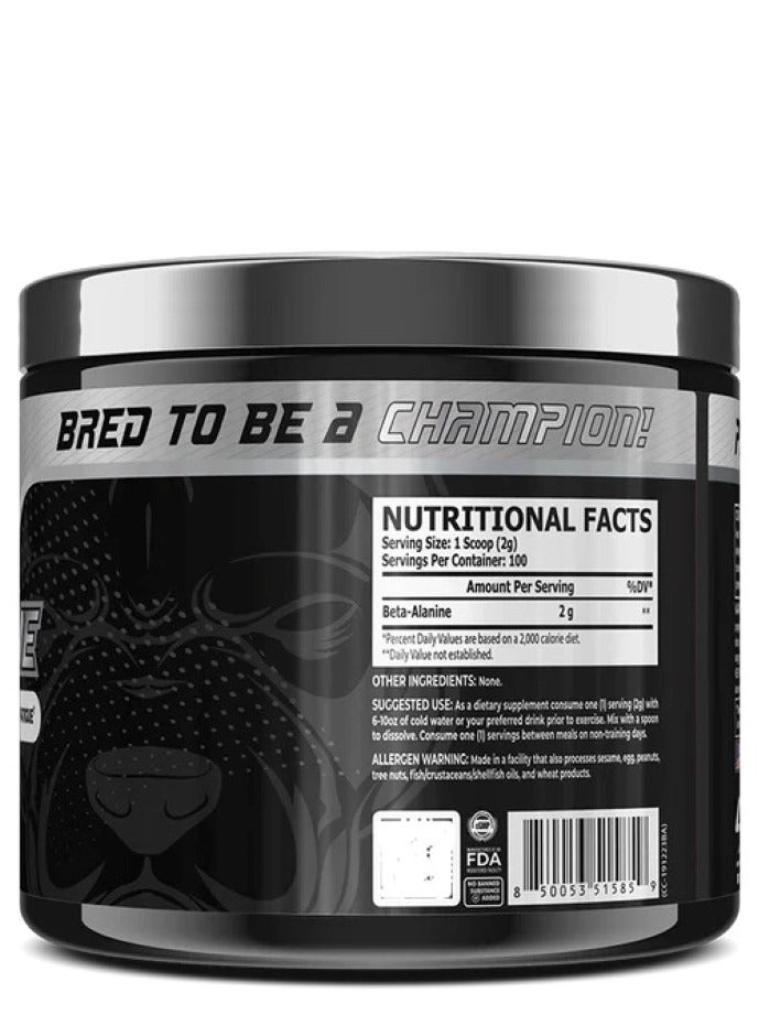 Beta-Alanine 2000MG, 200g Unflavored 100 Servings