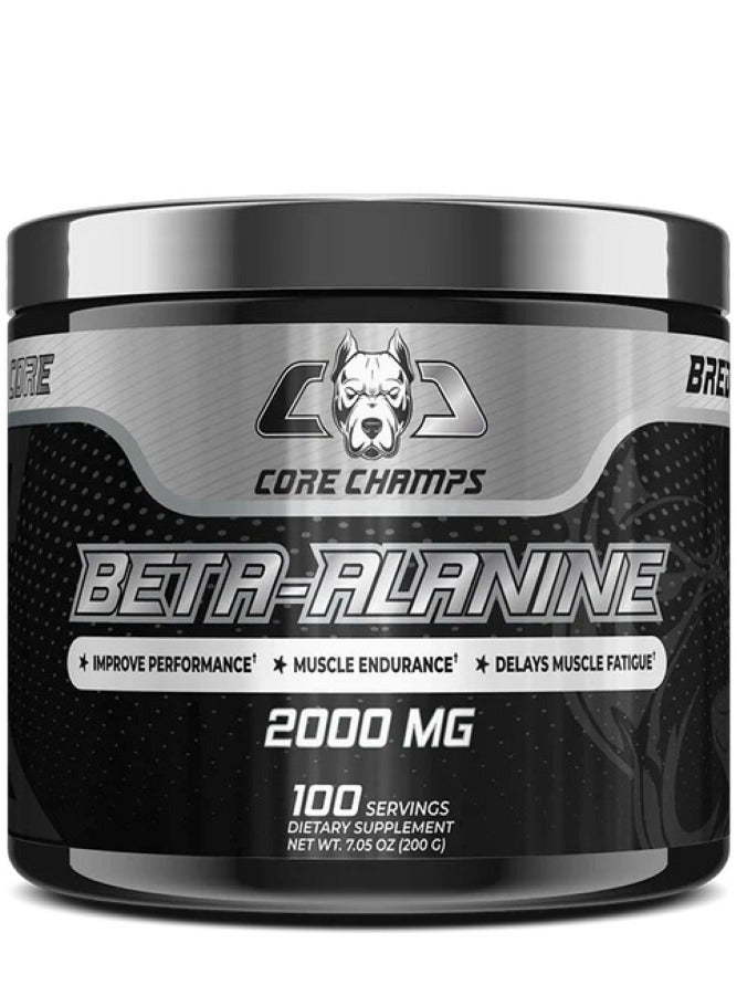 Beta-Alanine 2000MG, 200g Unflavored 100 Servings