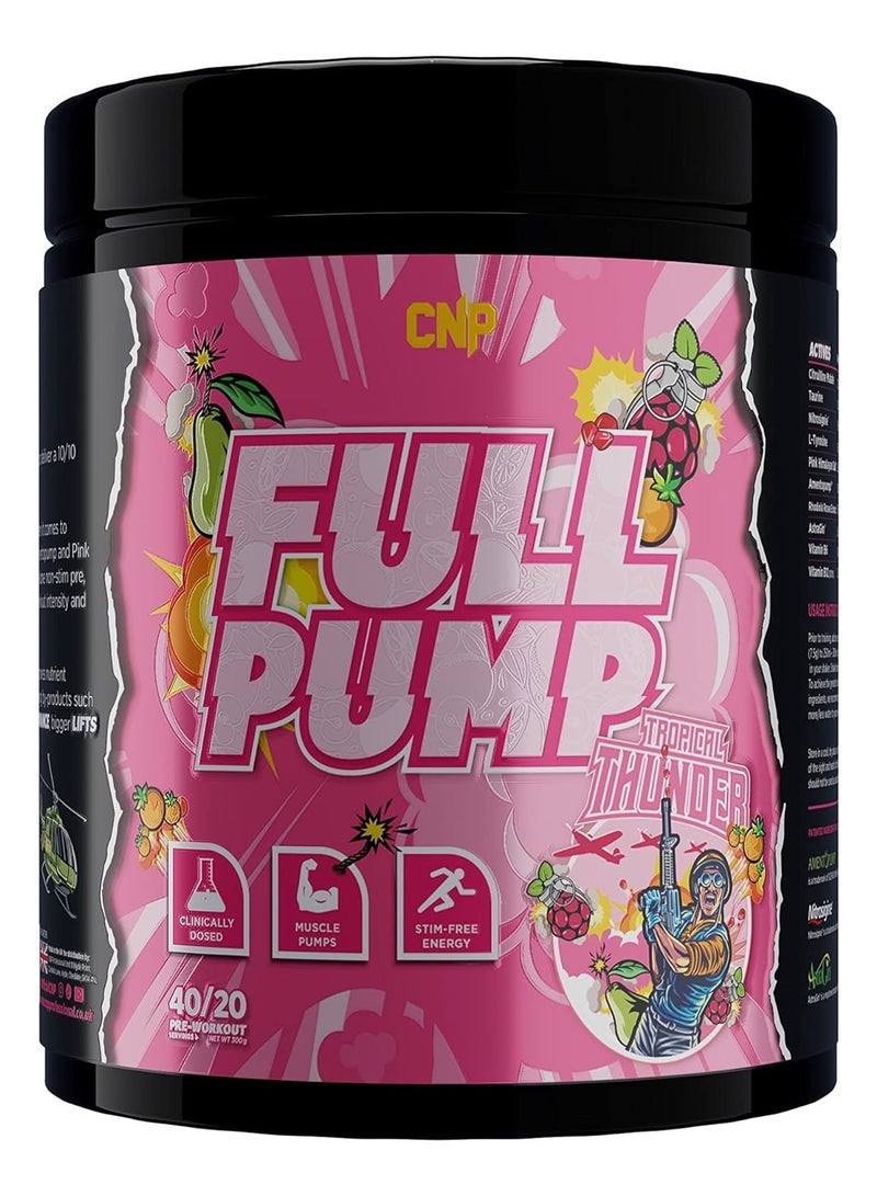 CNP Full Pump Pre-workout 300g Tropical Thunder Flavor