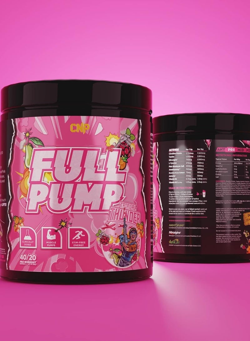 CNP Full Pump Pre-workout 300g Tropical Thunder Flavor