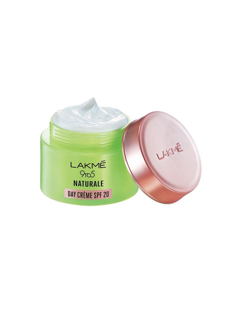 Lakme 9 to 5 Naturale Day Crème  SPF 20 PA With Aloe Vera For Hydrated Skin  50 g