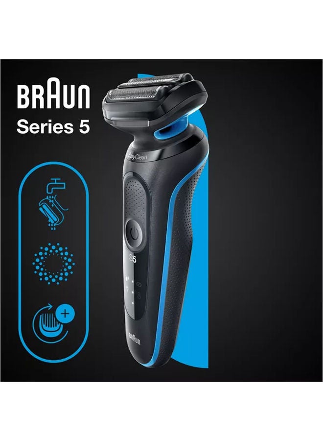 Series 5 51-B1000s Wet & Dry Shaver Black/Blue