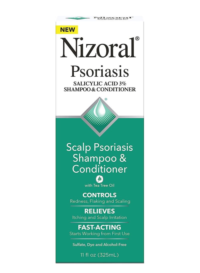 Psoriasis Shampoo and Conditioner 11 Fl Oz, Scalp Psoriasis 2-in-1 Shampoo and Conditioner