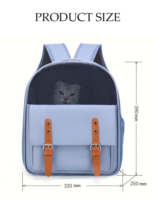 Cat Backpack Pet Carrier Backpack for Small Dogs Carrier with Ventilated Design Collapsible and Waterproof Pet Bag Carrier with Washable Pad for Travel Hiking Outdoor