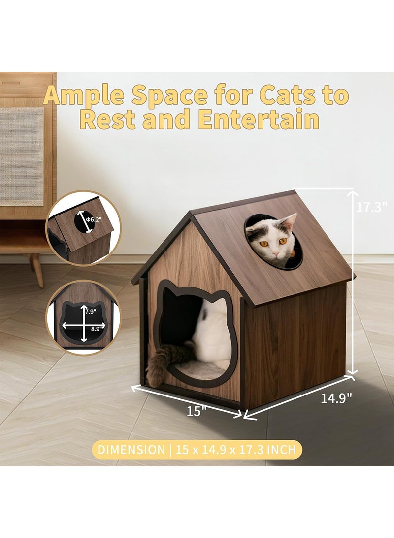 Wooden Cat Kennel Pet Cabinet Square Headboard Bedroom Bedside Pet Cabinet Dog Kennel Living Room Cat