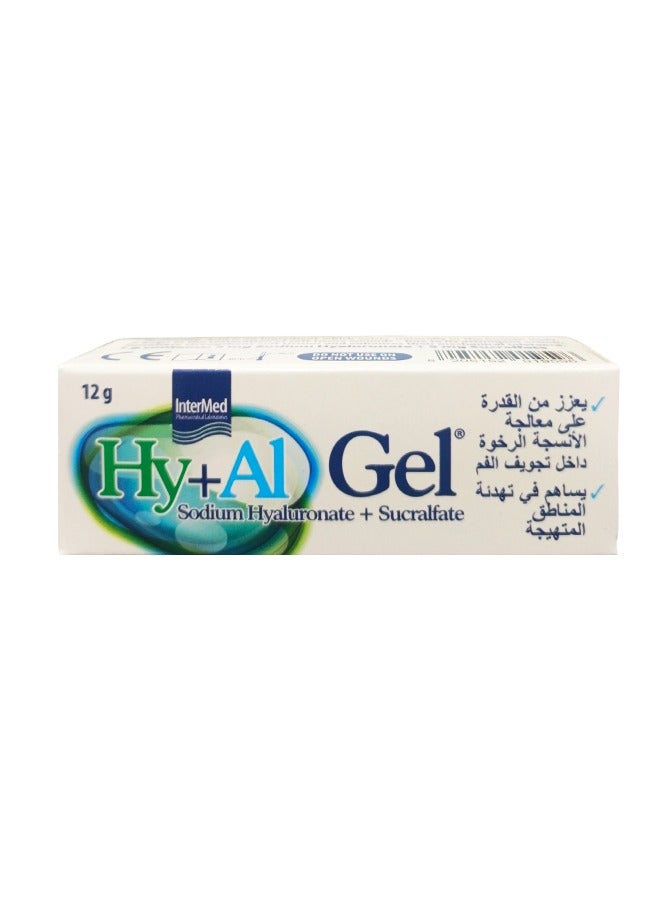 Hy+A1 Gel with Sodium Hyaluronate & Sucralfate - Advanced Oral Tissue Healing, 12g