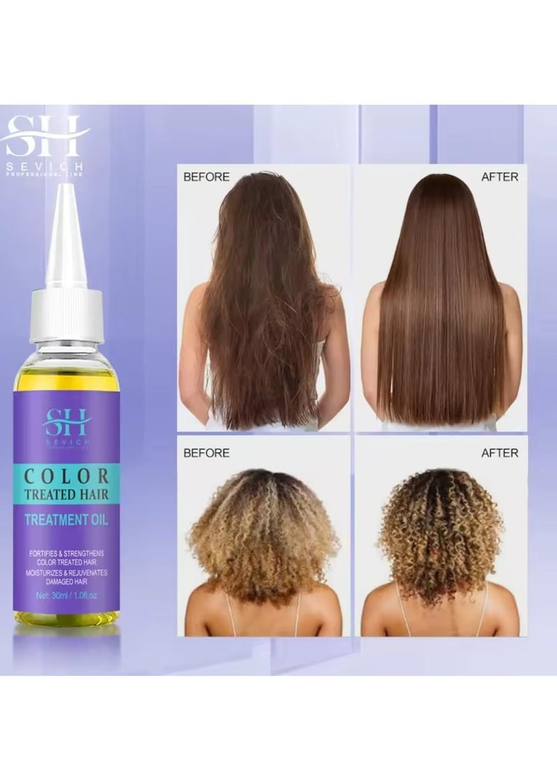 Color Treated Hair Treatment Oil Leave in Hair Oil for Color Treated Hair Fortifies and Strengthens Moisturizes and Rejuvenates Damage Hair Repair Dry and Protects hair Shine Hair Serum 30ml