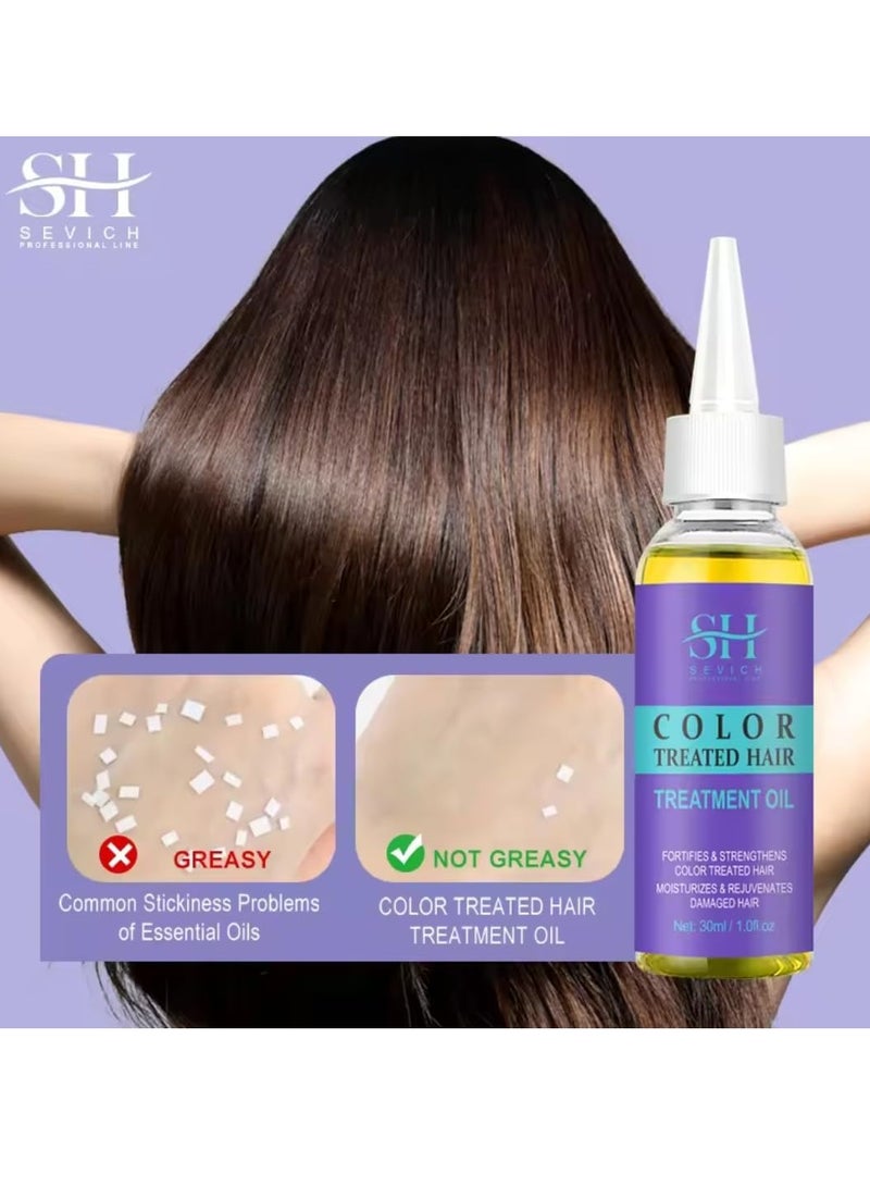 Color Treated Hair Treatment Oil Leave in Hair Oil for Color Treated Hair Fortifies and Strengthens Moisturizes and Rejuvenates Damage Hair Repair Dry and Protects hair Shine Hair Serum 30ml