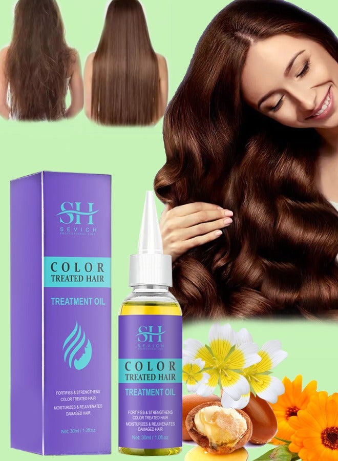 Color Treated Hair Treatment Oil Leave in Hair Oil for Color Treated Hair Fortifies and Strengthens Moisturizes and Rejuvenates Damage Hair Repair Dry and Protects hair Shine Hair Serum 30ml