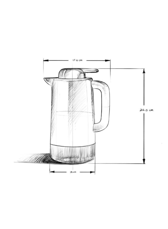 Luce Vacuum 1L Jug, Light Grey