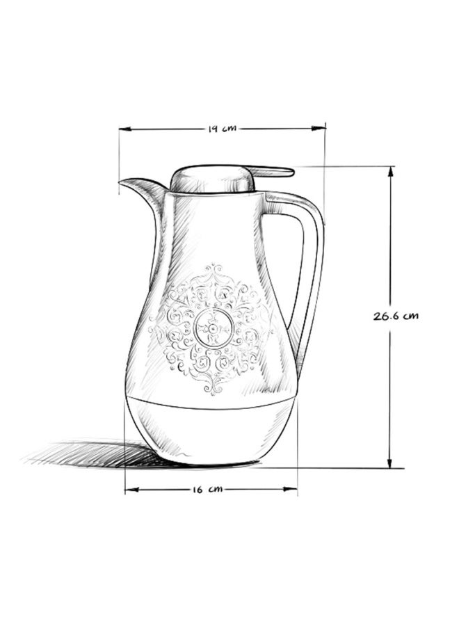 Arabesque Vacuum 1L Jug, Sand