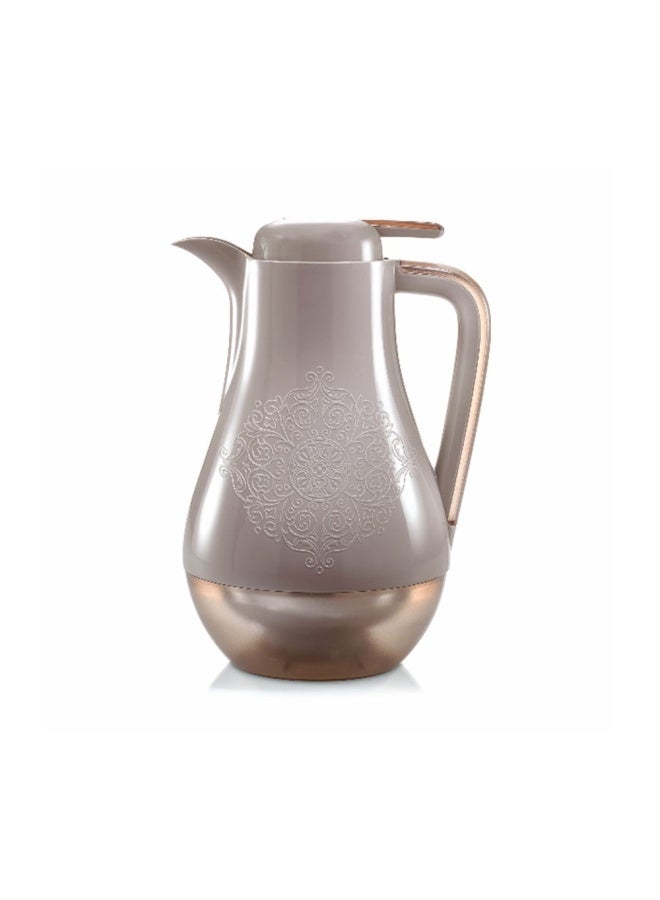 Arabesque Vacuum 1L Jug, Hazlenut