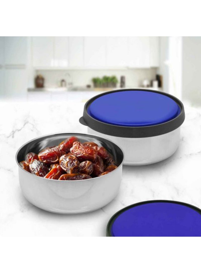 Steel Air Tight Storage Bowl W/ Lid -12Cm