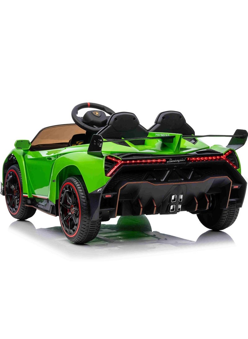 Lamborghini Veneno Kids Electric Car - Green 12V