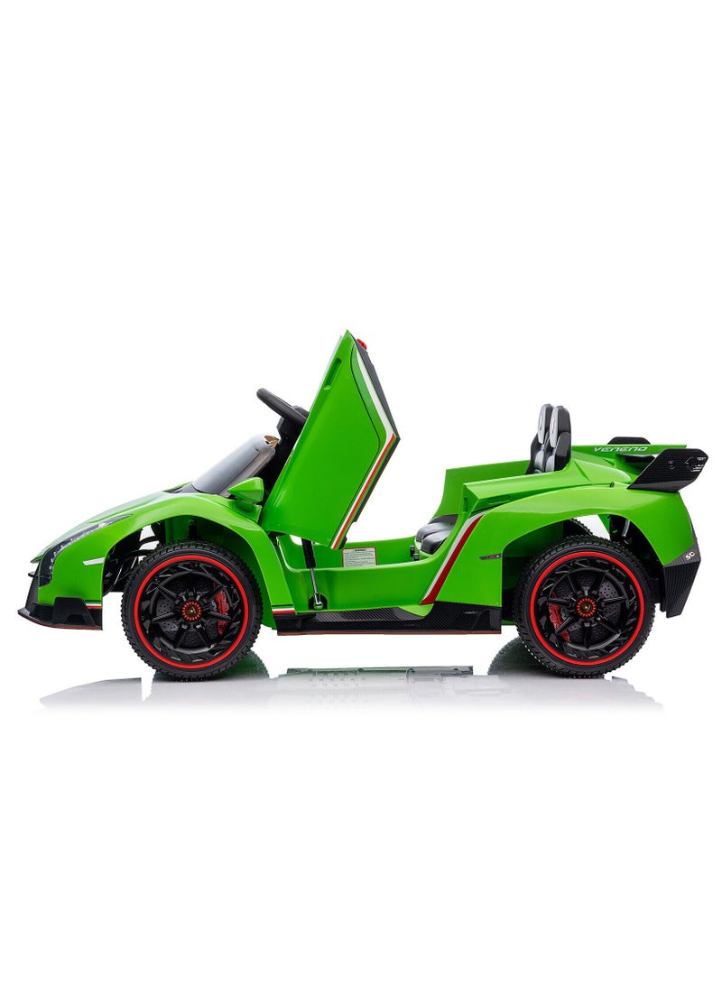 Lamborghini Veneno Kids Electric Car - Green 12V