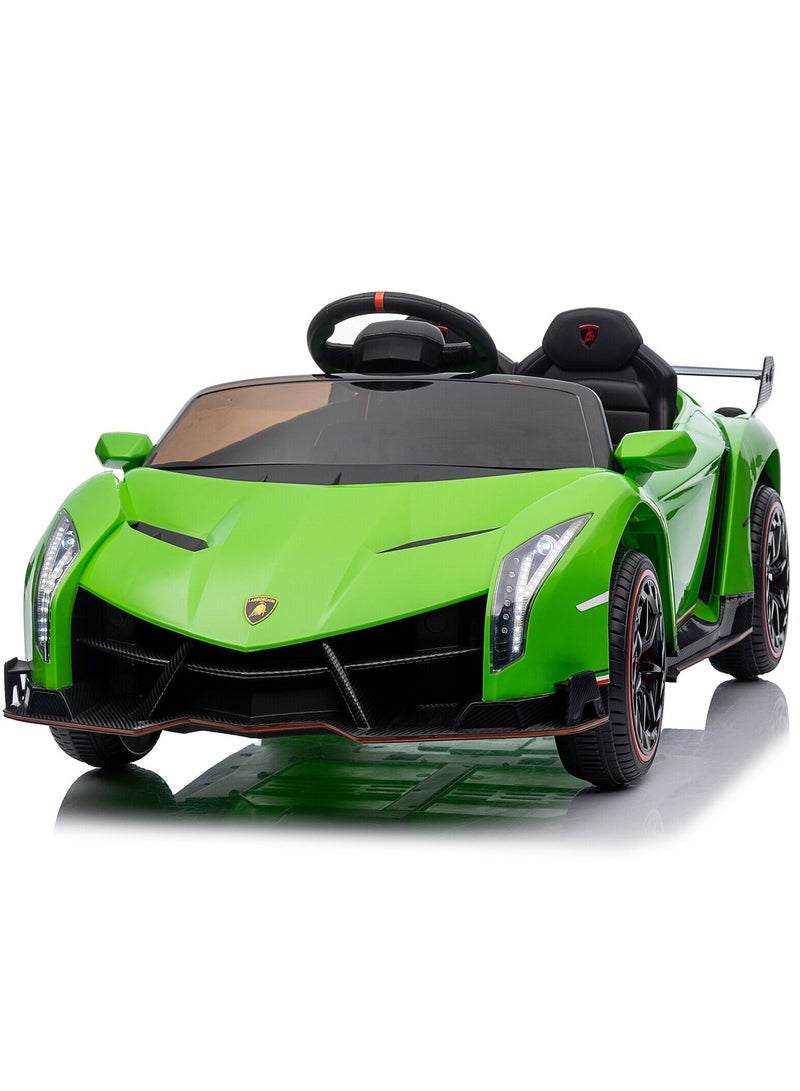 Lamborghini Veneno Kids Electric Car - Green 12V