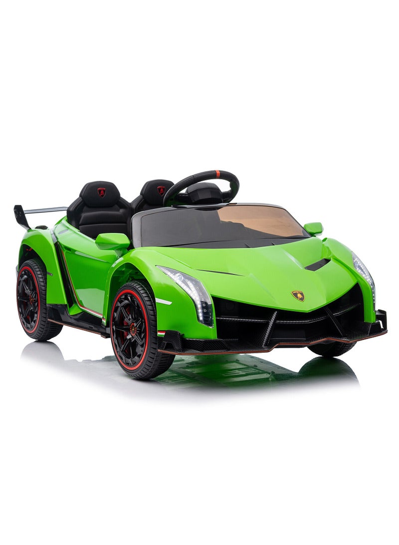 Lamborghini Veneno Kids Electric Car - Green 12V