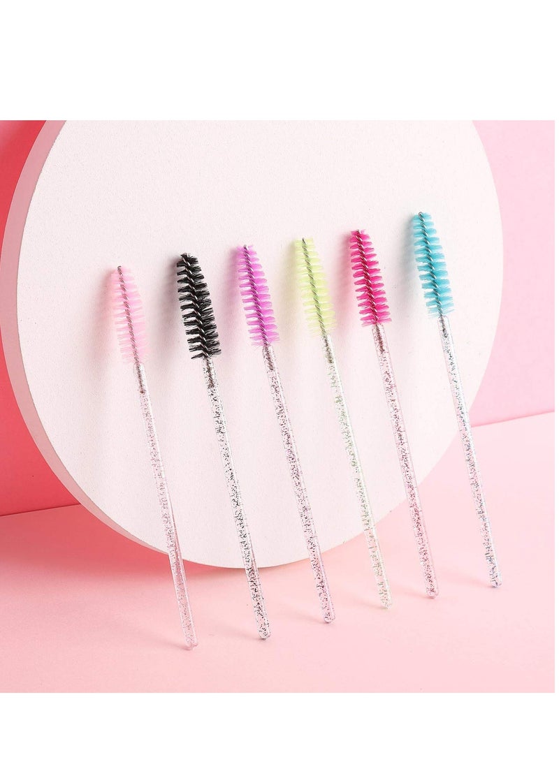 300 Disposable Mascara Wands Eyelash Brush Spoolies for Eye Lash Extension, Eyebrow and Makeup Crystal Tbestmax