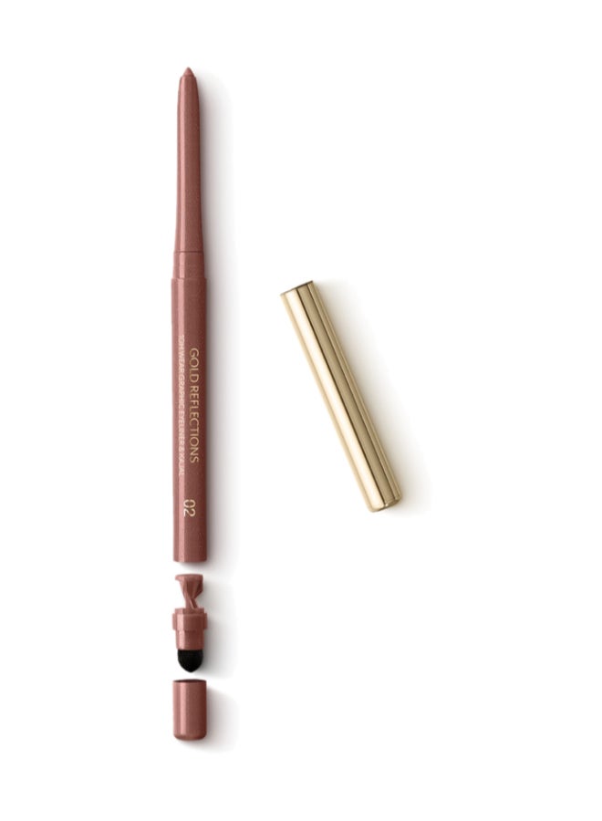 Gold Reflections 10H Wear Graphic Eyeliner And Kajaloasis Bronze