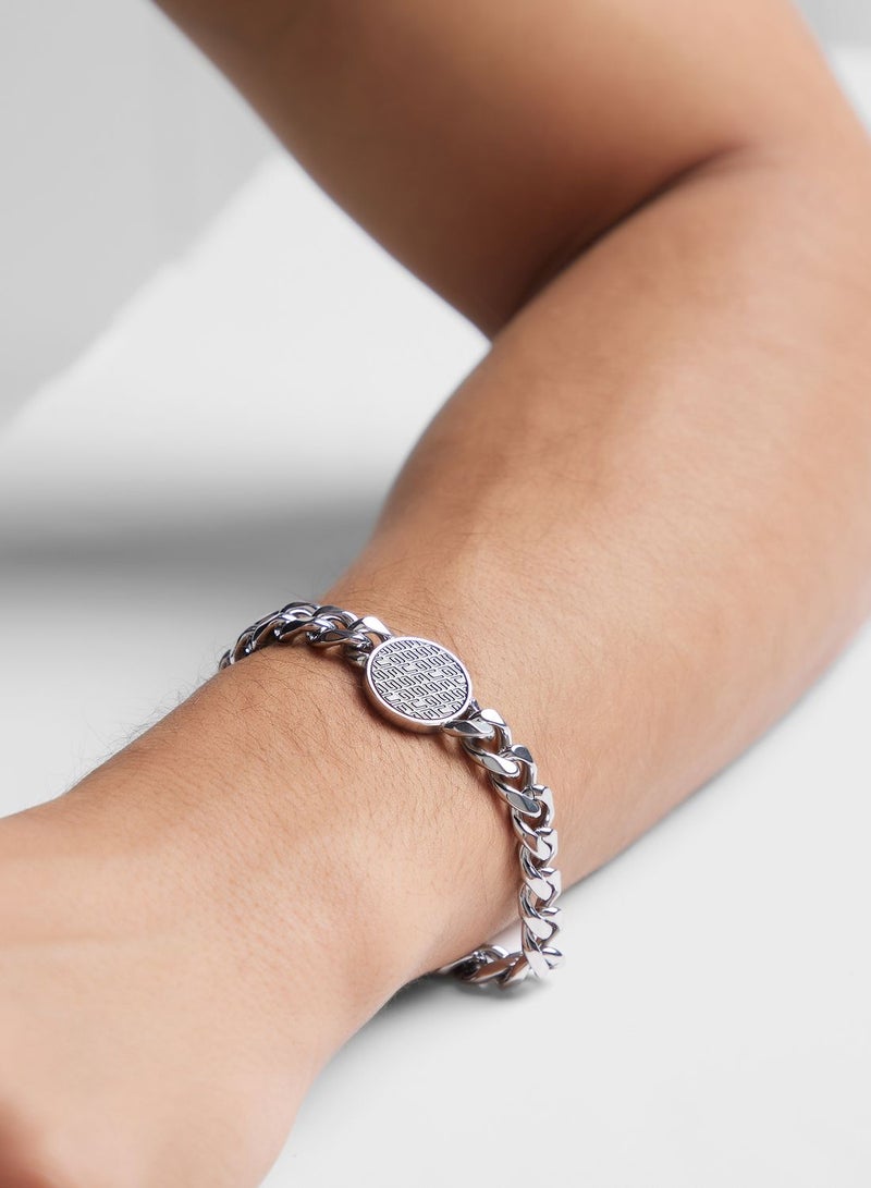 Casual 19Mm Coin Pattern Bracelet Bracelet