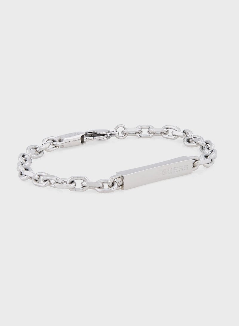 Juxb03000Jwsts Logo Plate Bracelet