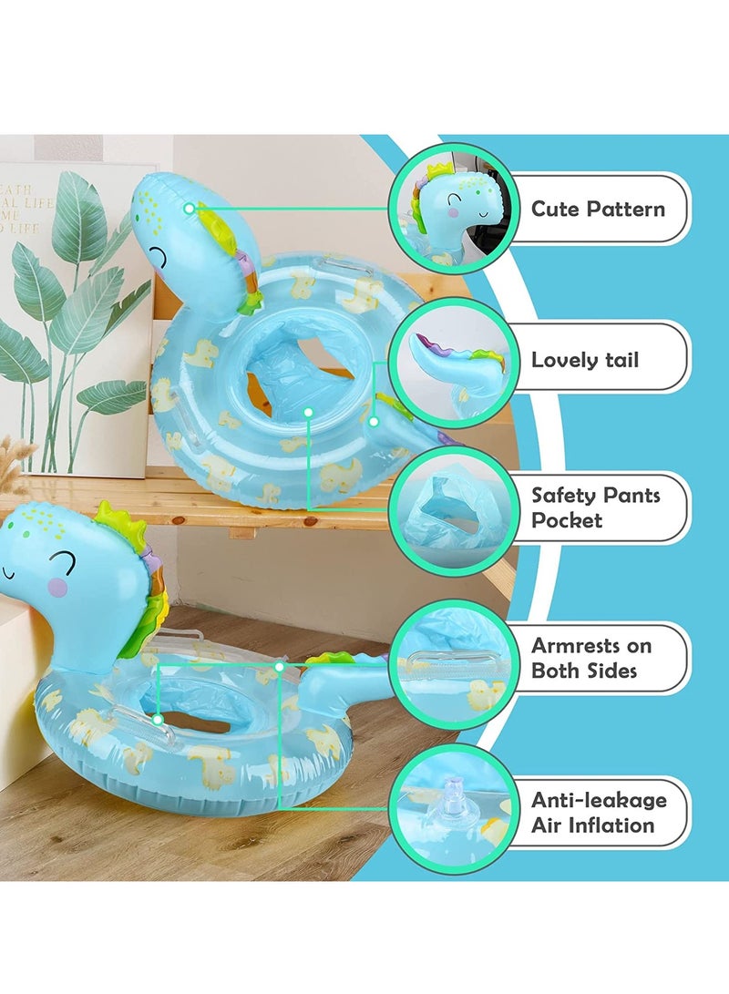 Baby Pool Float Infant Pool Floats with Safty Seat for Kids Toddlers Age 0-5 Under 110lbs for Inflatable Pool Beach Outdoor