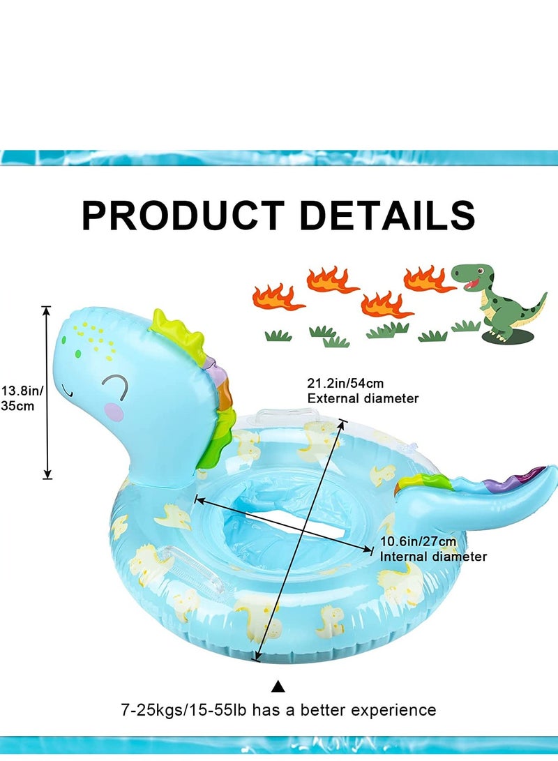 Baby Pool Float Infant Pool Floats with Safty Seat for Kids Toddlers Age 0-5 Under 110lbs for Inflatable Pool Beach Outdoor