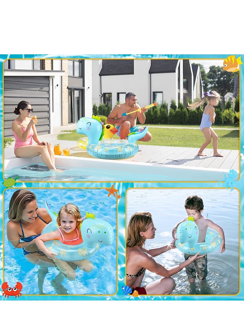 Baby Pool Float Infant Pool Floats with Safty Seat for Kids Toddlers Age 0-5 Under 110lbs for Inflatable Pool Beach Outdoor
