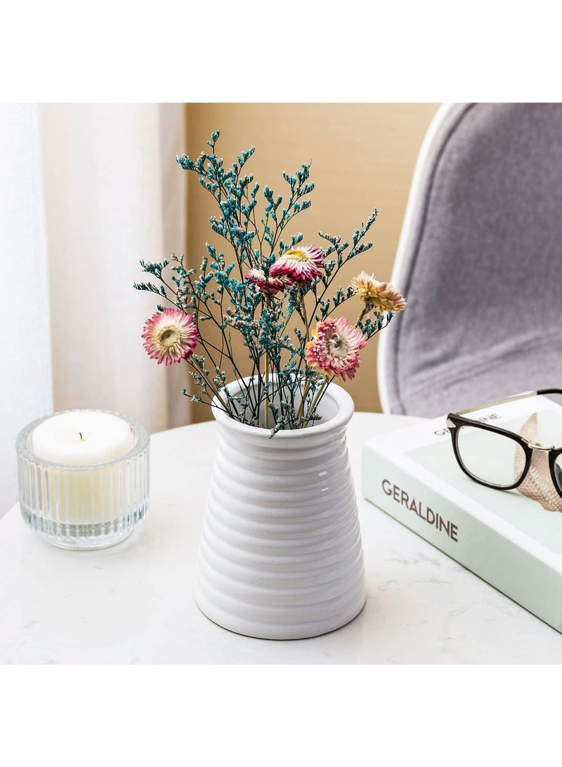 Modern Minimalist Living Room Creative Dining Table Coffee Table Home Decoration White Ceramic Vase