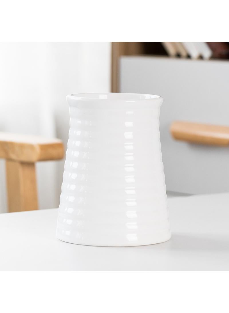 Modern Minimalist Living Room Creative Dining Table Coffee Table Home Decoration White Ceramic Vase