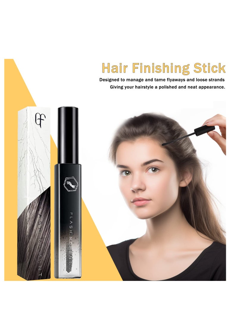 5 Pcs Hair Wax Stick for Flyaways Edge Control Slick Stick - Hair Styling Products Includes Wax Stick for Hair, Hair Finishing Stick, Hair Styling Comb, Hair Gel Stick for Fly Away for Women