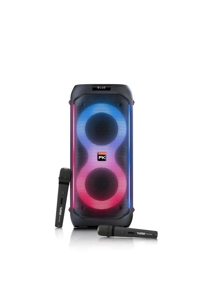DK65 Duo Built-in Karaoke Party Jukebox with 2 Wireless Mic , Included 22K Songs English & Tagalog .