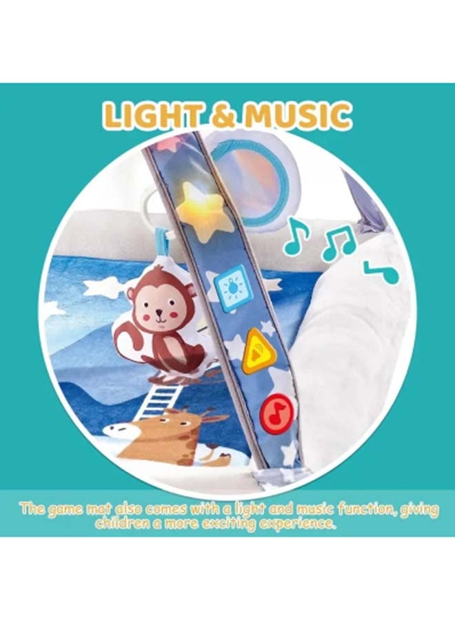 Baby Play Mat Activity Gym With Light And Music, Hanging Toys And Soft Foam