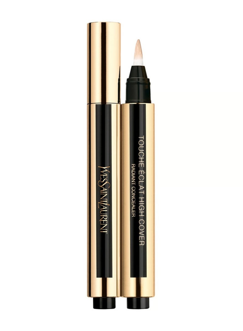 YVES SAINT LAURENT Touche Éclat High Cover Concealer - 1 Porcelain, 2.5ml