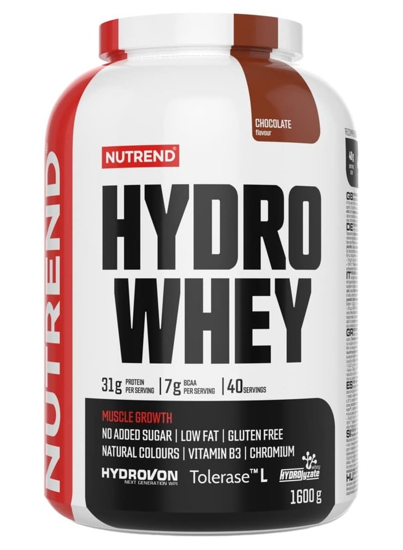 Nutrend Hydro Whey 1600g Chocolate Flavor 40 Serving